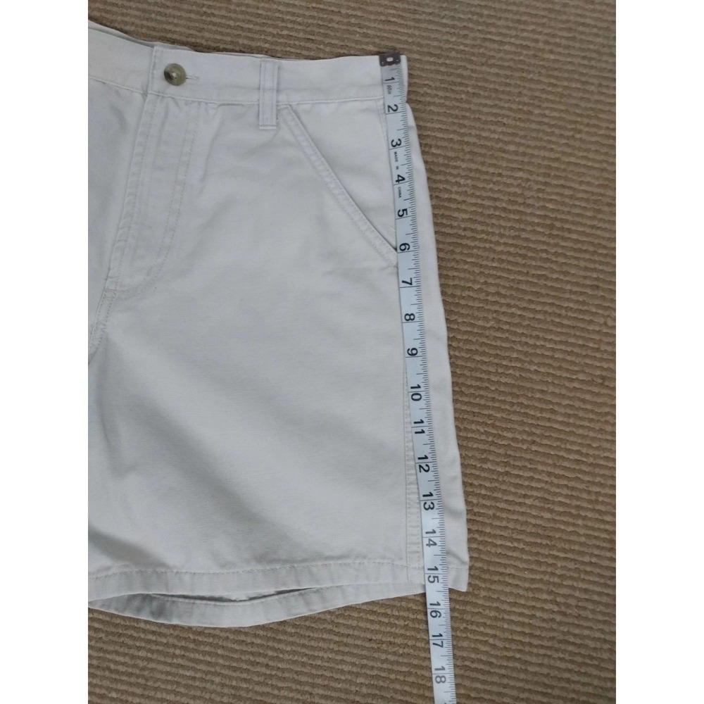 Columbia Womens Chino Shorts Beige Lined Flat Front 100% Cotton Size 6 - Picture 6 of 7